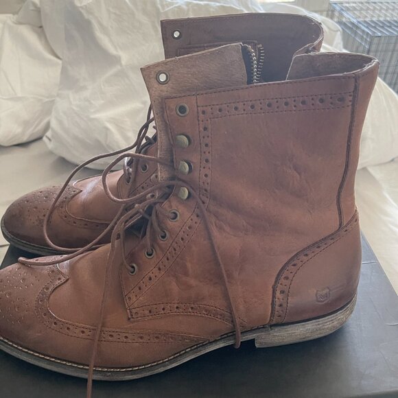 Andrew Marc Tan Leather Boots Size 11M - Picture 6 of 11